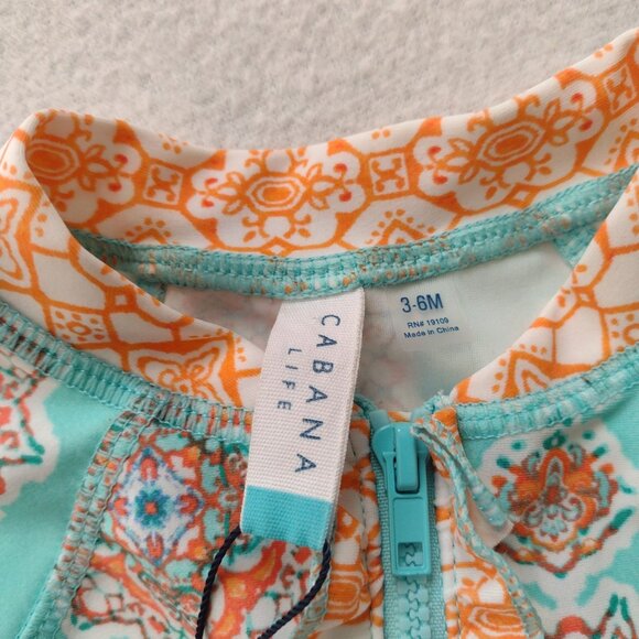 Cabana Life Infant 3-6M One Piece Bodysuit NEW UV Protection Swimwear - Picture 3 of 9